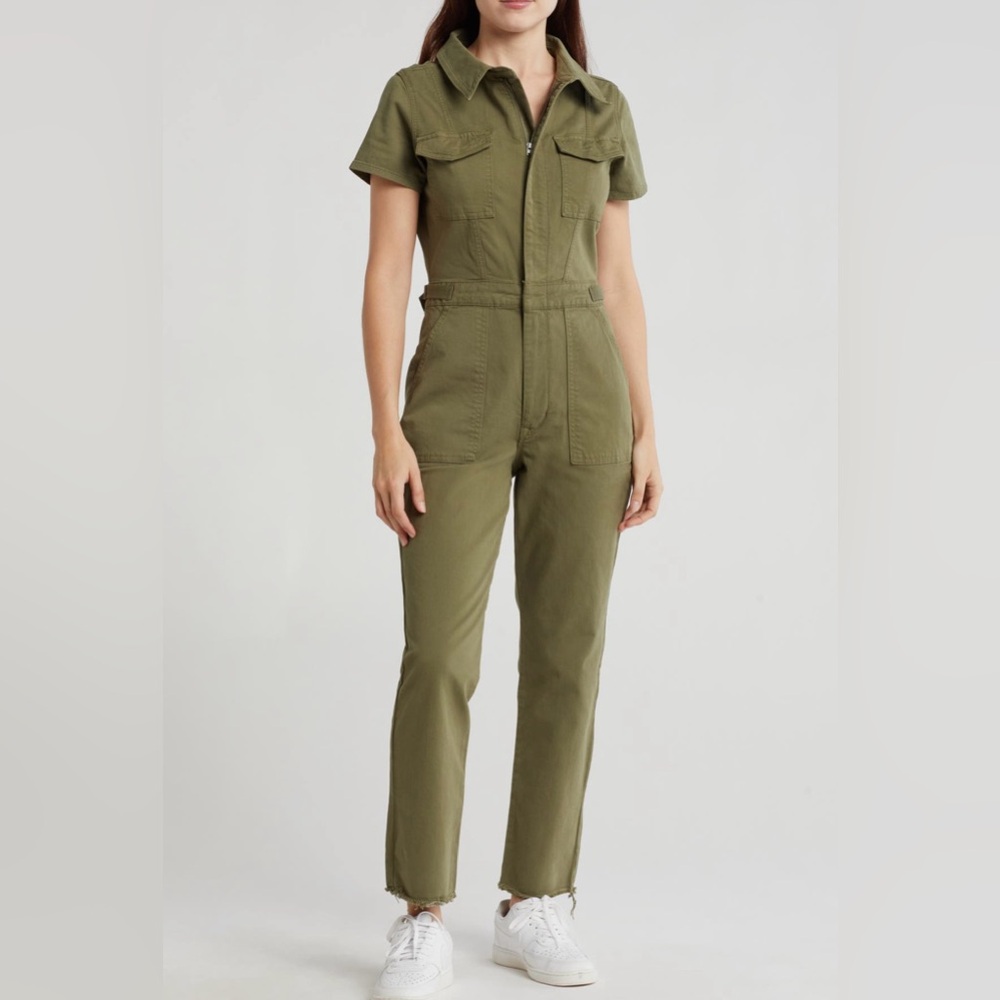 Good American straight Leg Denim Junpsuit